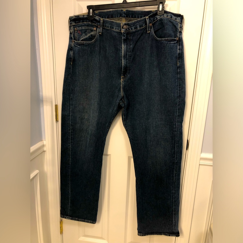 Polo Ralph Lauren men’s jeans. Size 42x32. Dark blue. Zippered closure. Exc cond
